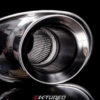 K-Tuned Universal Muffler - Polished / Long (Center Inlet / Outlet) 3" KTD-MFL-30S - Image 3