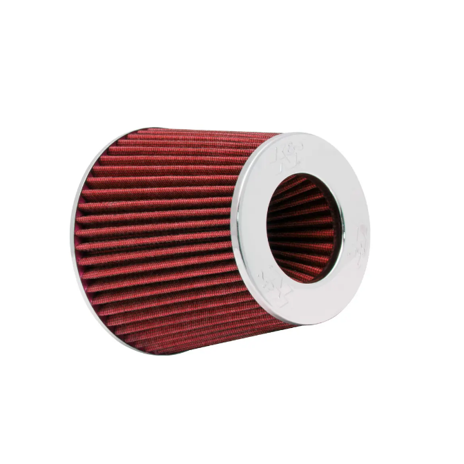K&N Filtro Aria Universale RG-1001RD-L: Cromato, Lavabile E Ad Alto Flusso