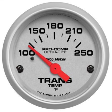 Autometer 2-1/16″ TRANSMISSION TEMPERATURE, 100-250 °F, AIR-CORE, ULTRA-LITE